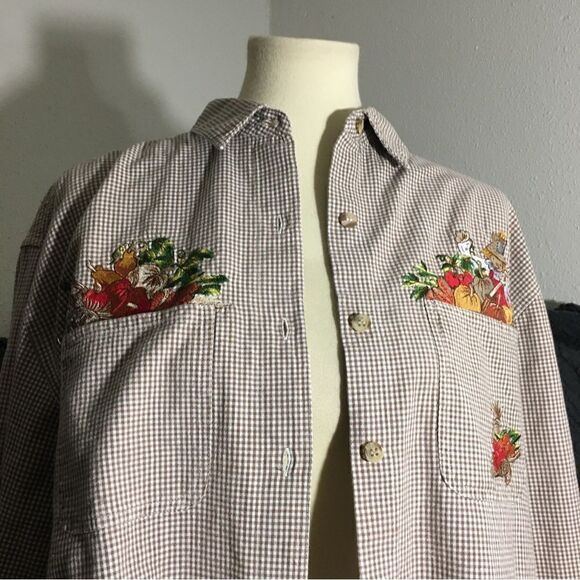Solutions Original  Fall /Thanksgiving Inspired Shirt Size Large - Picture 6 of 10